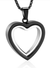Load image into Gallery viewer, Heartfelt Remembrance: Stainless Steel Heart-Shaped Cremation Pendant DR Custom Formulations 