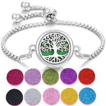 Load image into Gallery viewer, Stainless Steel Perfume Bracelet DR Custom Formulations Silver 1-10Pieces Sequin Pads 