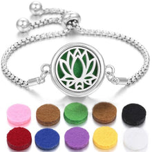 Load image into Gallery viewer, Stainless Steel Perfume Bracelet DR Custom Formulations Silver 5-10Pieces Pads 