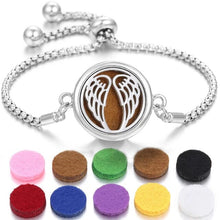 Load image into Gallery viewer, Stainless Steel Perfume Bracelet DR Custom Formulations Silver 10-10Pieces Pads 