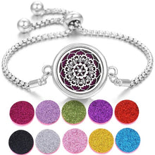 Load image into Gallery viewer, Stainless Steel Perfume Bracelet DR Custom Formulations Silver 3-10Pieces Sequin Pads 