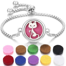 Load image into Gallery viewer, Stainless Steel Perfume Bracelet DR Custom Formulations Silver 14-10Pieces Sequin Pads 