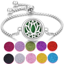 Load image into Gallery viewer, Stainless Steel Perfume Bracelet DR Custom Formulations Silver 5-10Pieces Sequin Pads 