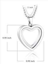 Load image into Gallery viewer, Heartfelt Remembrance: Stainless Steel Heart-Shaped Cremation Pendant DR Custom Formulations 