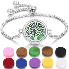 Load image into Gallery viewer, Stainless Steel Perfume Bracelet DR Custom Formulations Silver 2-10Pieces Pads 