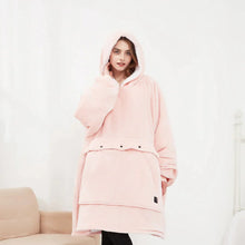 Load image into Gallery viewer, Heated Hoodie Blanket DR Custom Formulations Pink 