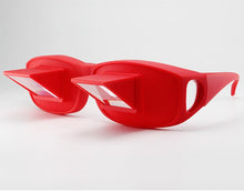 Load image into Gallery viewer, Lazy Periscope Horizontal Reading Glasses DR Custom Formulations Red L 