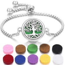 Load image into Gallery viewer, Stainless Steel Perfume Bracelet DR Custom Formulations Silver 1-10Pieces Pads 