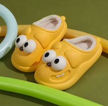 Load image into Gallery viewer, Cotton Slippers Big Eye Dog Cartoon Indoor Platform DR Custom Formulations Yellow 40-41 