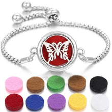 Load image into Gallery viewer, Stainless Steel Perfume Bracelet DR Custom Formulations Silver 13-10Pieces Pads 
